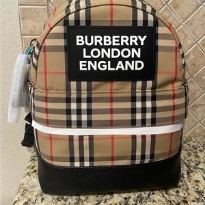 BRAND NEW/NEVER Used Burberry Small Nico Check Backpack